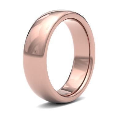 James Moore Wedding Rings | 18ct Rose Gold | 6mm | Heavy | Premium Court | AG_6GHP-18R