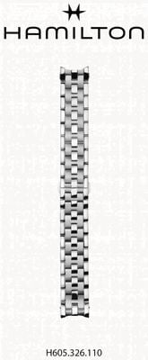 Hamilton Straps Jazzmaster Stainless Steel Bracelet - 22mm (BRACELET ONLY) H695326110