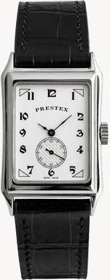 Duckworth Prestex Parker Mechanical (26mm) White Dial / Black Leather Strap D813-02-A