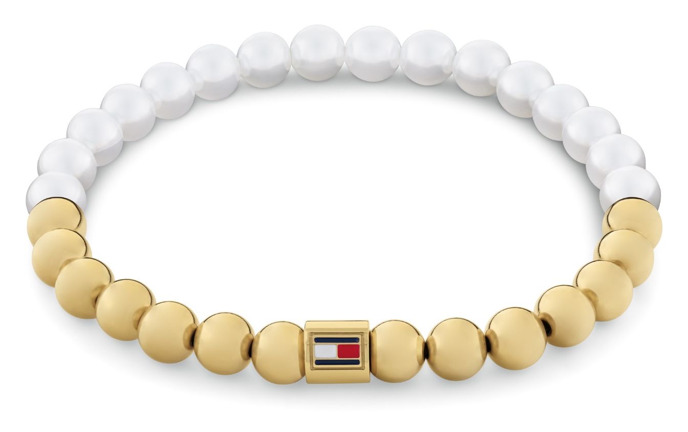 Tommy Hilfiger 2780962 Ladies Beaded Two-Tone Bracelet Jewellery