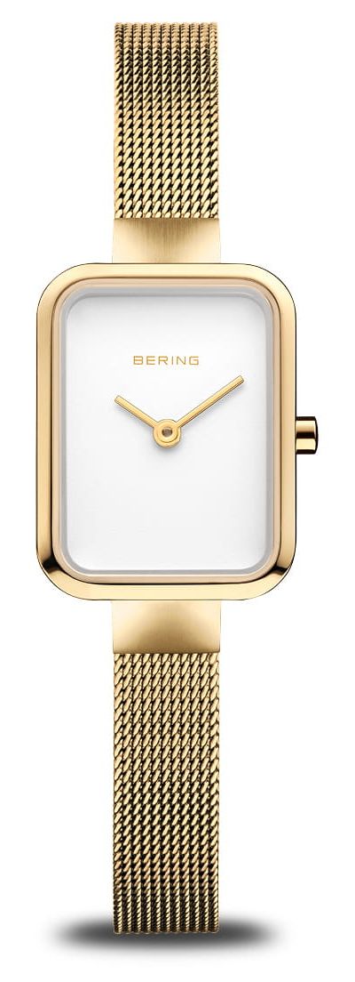 Bering 14520-334 Classic Petite Square | White Dial | Gold Watch