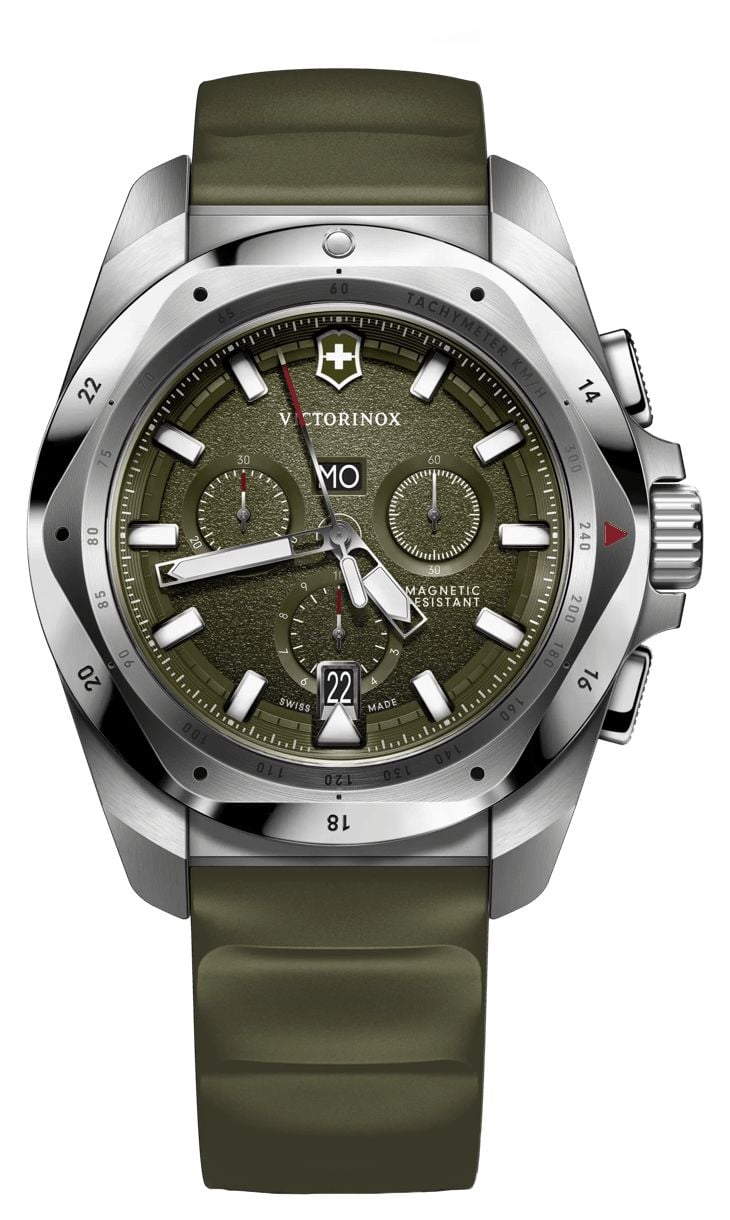 Victorinox 242081 I.N.O.X. Chrono (43mm) Green Dial / Green Watch