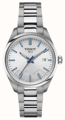 Tissot PR 100 Quartz Jungfraubahn Special Edition (34mm) Silver Dial / Stainless Steel Bracelet T1502101103101