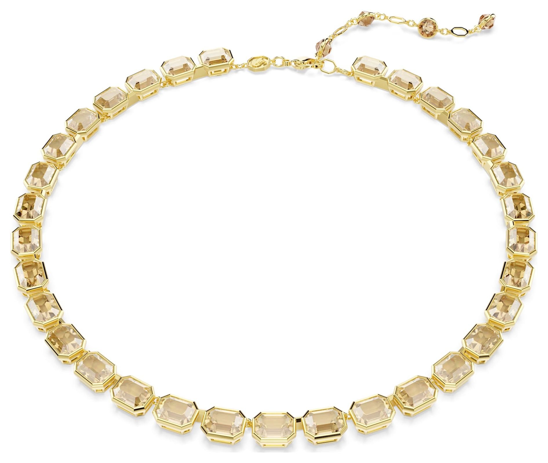 Swarovski 5718674 Millenia Necklace - Octagon Cut, Yellow Jewellery