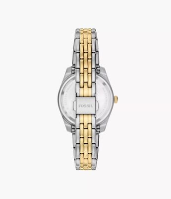 Fossil Scarlette 32 mm Three-Hand Date Two-Tone Stainless Steel ES5539
