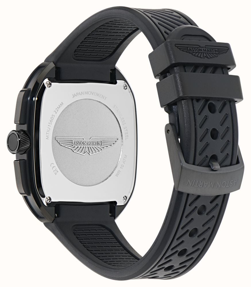 Aston Martin ULT Icon Quartz Chronograph (40.5mm) Black Dial / Black Silicone Strap MTIU1S605 - alternate view 4