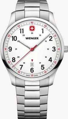Wenger City Sport Quartz (42mm) Matte White Dial / Stainless Steel Bracelet 01.1441.133