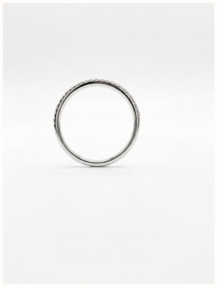 0.15ct Round Brilliant Natural Diamond Platinum Half Eternity Ring SR3687 - alternate view 3