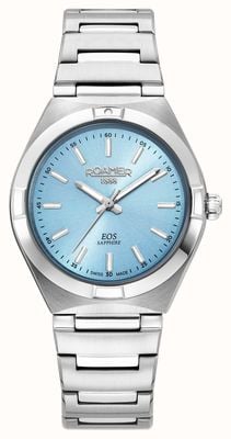 Roamer Women's EOS Classic (34mm) Light Blue Dial / Stainless Steel Bracelet 982847 41 05 20