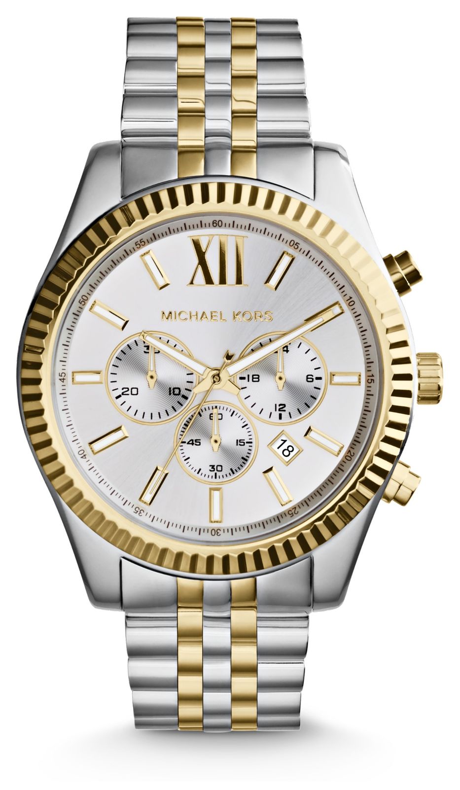 Michael Kors MK8344 Men's Lexington Two Tone 44mm Watch
