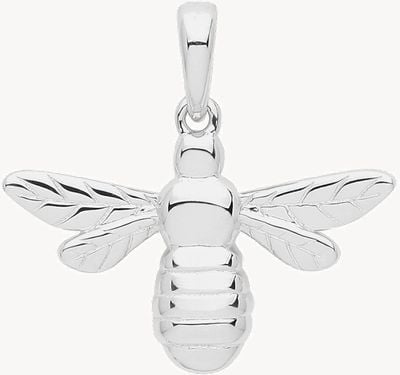 Silver Rhodium Plated Bee Pendant G61057