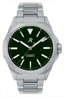 RZE Resolute Pro Automatic Special Edition (40mm) Spruce Green Enamel Dial / UltraHex Titanium Bracelet RES-40-SG