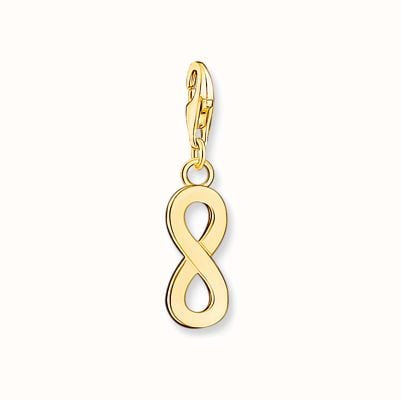 Thomas Sabo Yellow Gold Plated Infinity Charm Pendant 1990-413-39