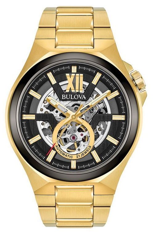 Bulova 98A178 Men’s Automatic Gold Pvd Plated Watch