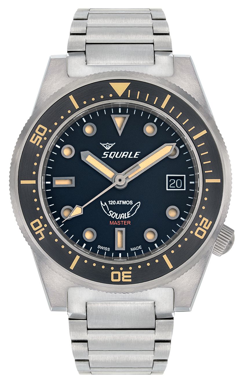 Squale MASTIBKBK.TI20 Master Titanium 120 ATM (42mm) Black ” Watch