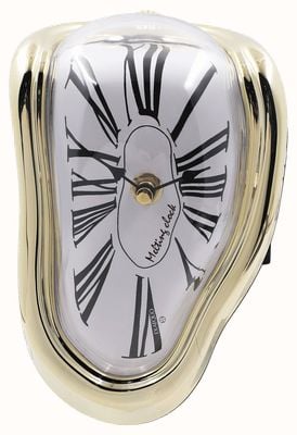 Exaequo Melting Watch Melting Clock - ABS Gold Colour Case - White Dial EX 0012.0002