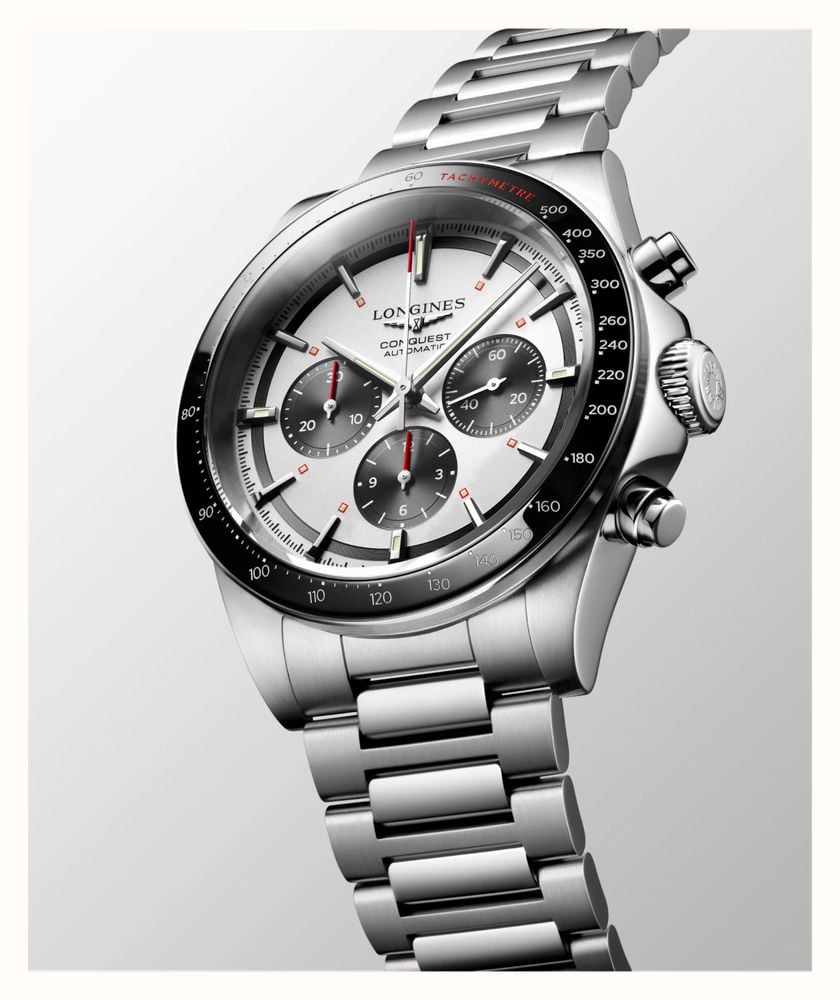 LONGINES Conquest Automatic Chronograph (42mm) Silver Dial / Stainless ...