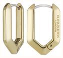 Olivia Burton Honeycomb Geo Gold Plated Hoop Earrings 24100613 - alternate view 2