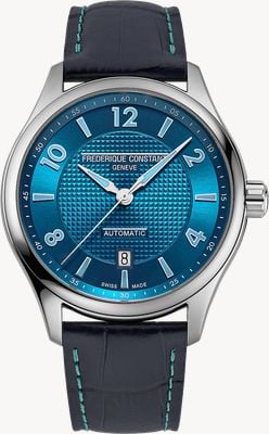 Frederique Constant Classics Runabout Automatic Limited Edition (42mm) Blue Sunray Dial / Blue Leather Strap FC-303RMLN5B6