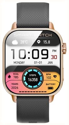STORM S-VION AMOLED Smartwatch (37.5mm) Rose-Gold Case / Black Silicone Strap 47564/RG/BK