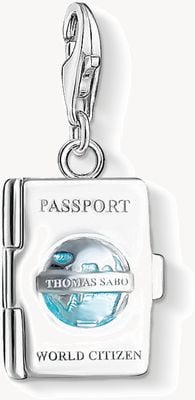 Thomas Sabo Charm Passport Pendant Sterling Silver 1233-007-17