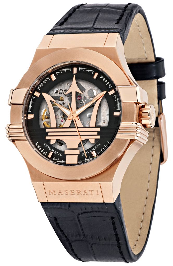 Maserati R8821108053 Potenza | Automatic | Black Leather Watch