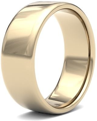 James Moore Wedding Rings | 18ct Yellow Gold | 7mm | Light | Soft Court | AG_7LLS-18Y