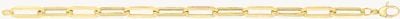 Treasure House Ladies 9ct Yellow Gold Ladies 7.5"" Paperclip Bracelet BR647