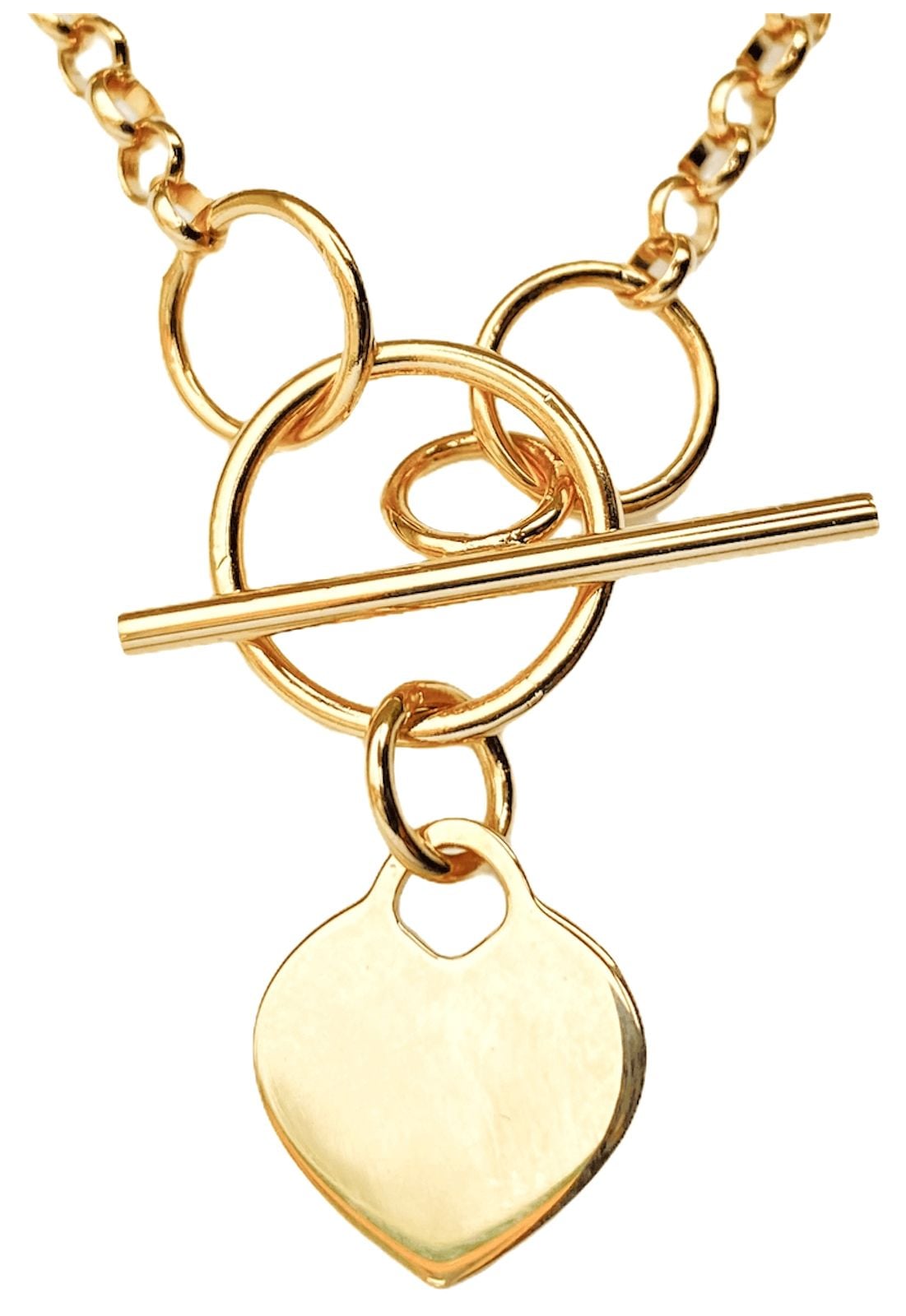 Burren Jewellery N0729 T Bar And Heart Jump Throught Hoops
