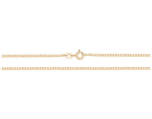 Treasure House CH498/20 9ct Yellow Gold Flat Curb Chain 20 Jewellery