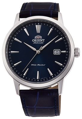 Orient Mechanical Contemporary (41.6mm) Dark Blue Dial / Dark Blue Leather Strap RA-AC0F06L10B