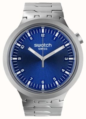 Swatch Big Bold Irony INDIGO HOUR (47mm) Navy Blue Dial / Stainless Steel SB07S102G