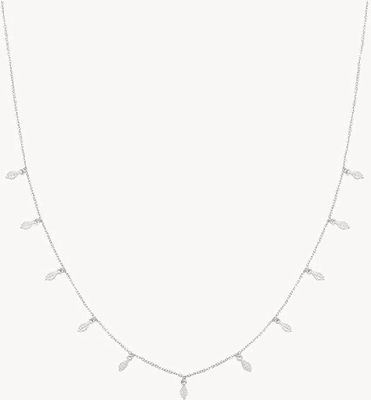 Treasure House Silver Multi Leaf Necklet G3391