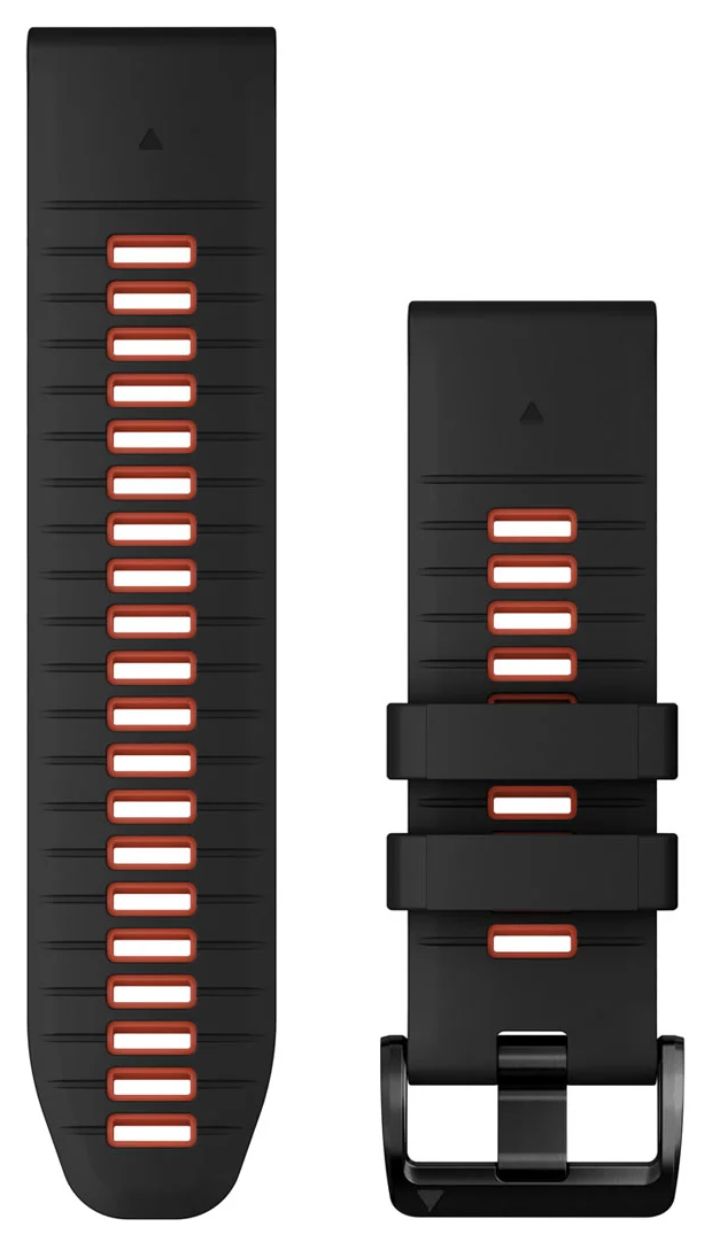 Garmin 010-13281-06 QuickFit® 26 Strap Only Black/Flame Red Watch