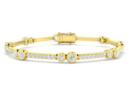 James Moore SB2543 (LG-YG) 9 9ct Yellow Gold Round Brilliant Jewellery