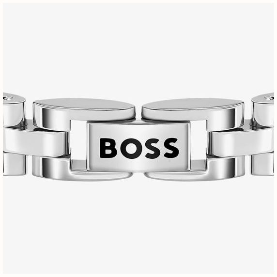 BOSS Jewellery Archer Stainless Steel Cuff With Double B Monogram 1580888 - alternate view 2