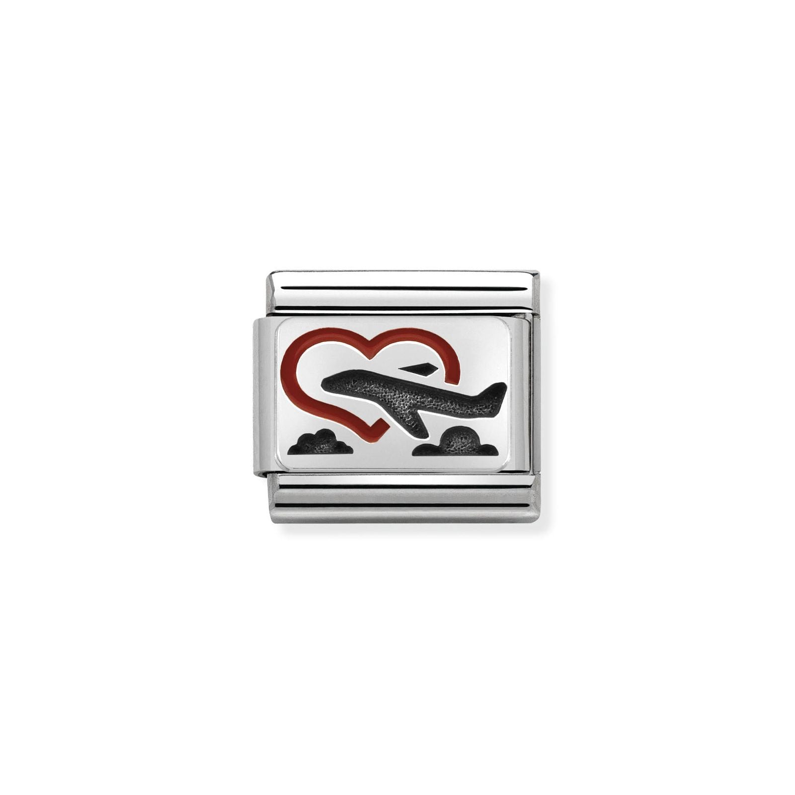 Nomination 330208/02 Classic Heart Oxidised Sterling Silver Jewellery