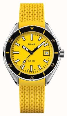 DOXA SUB 200 Divingstar (42mm) Yellow Iconic Dial / Yellow FKM Rubber Strap 799.10.361.31