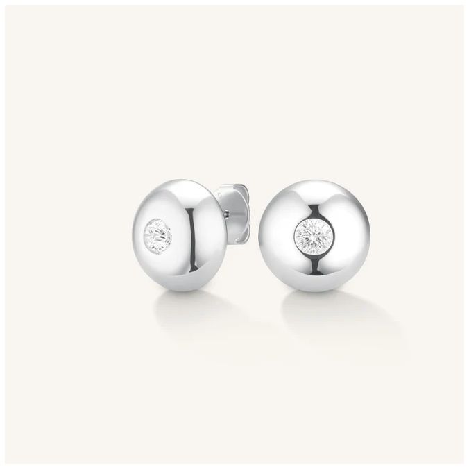 Rosefield Jewellery JEBSS-J1199 Ladies Bold Solitary Silver