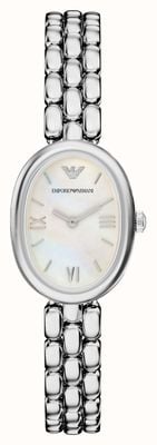Emporio Armani Sinfonia (28mm) White Mother-of-Pearl Dial / Stainless Steel Bracelet AR11776
