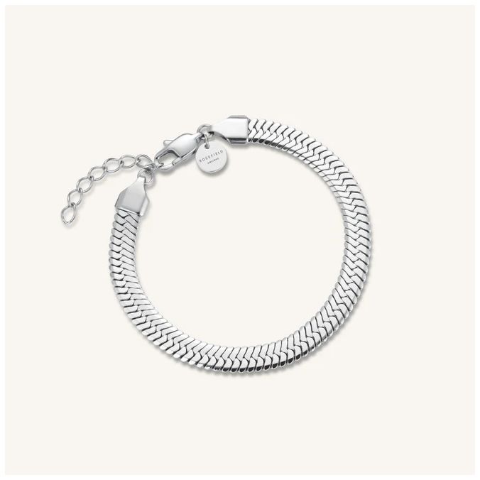 Rosefield Jewellery JBLSS-J1190 Ladies Large Snake Silver