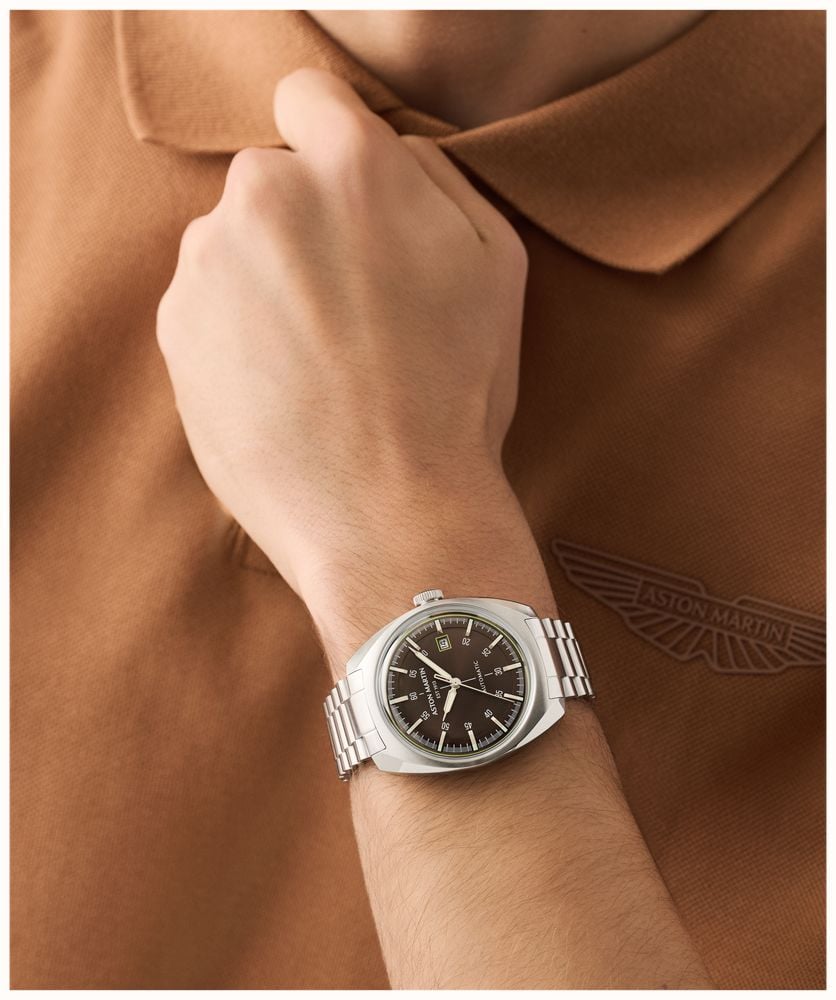 Aston Martin TS2 Timeless Automatic (41mm) Brown Sunray Dial / Stainless Steel Bracelet MTTS2S602 - alternate view 5