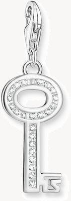 Thomas Sabo Sterling Silver | Crystal Set | Key | Charm 0010-051-14