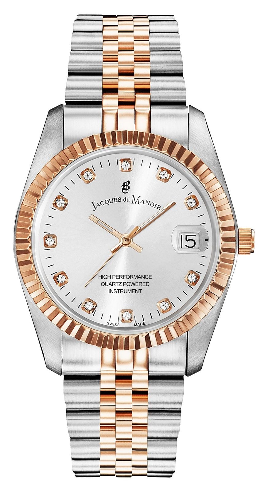 Jacques Du Manoir NRO.23 Inspiration Crystal (36mm) Silver Watch