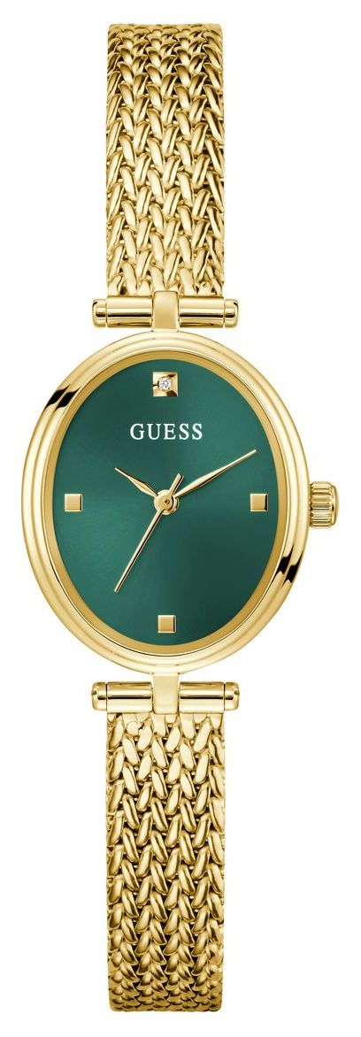 Guess GW0935L2 RUBY Crystal (24mm) Green Sunray Dial / Gold Watch