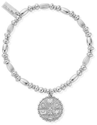 ChloBo Limited Edition 'Happy Soul' 20 Year Anniversary Bracelet - 925 Sterling Silver SBEXC20YEAR