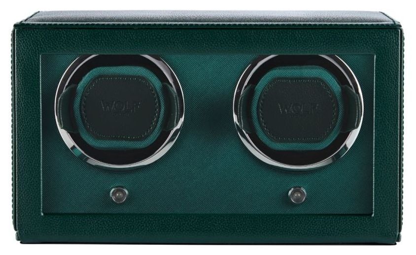 WOLF 461241 Cub Double Watch Winder With Cover – Green Jewellery