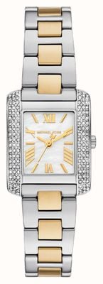 Michael Kors Women's Emery (22mm) White Mother-of-Pearl Dial / Two-Tone Stainless Steel Bracelet MK4882