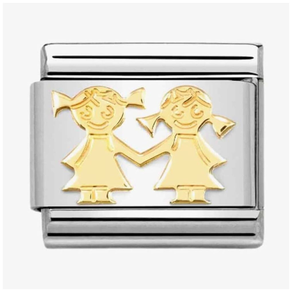 Nomination 030162/67 Charm, Composable Link, gold Sisters Jewellery