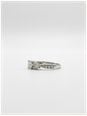 Pear & Round Brilliant Natural Diamond 18ct White Gold Trilogy Ring JM7649 - alternate view 2